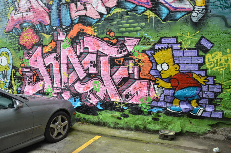 Simpsons Mural Bart