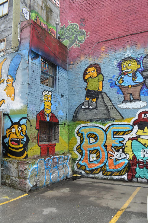 Simpsons Mural 4 Characters