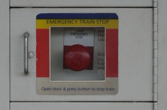 Red Emergency Button found at all Skytrain Stations
