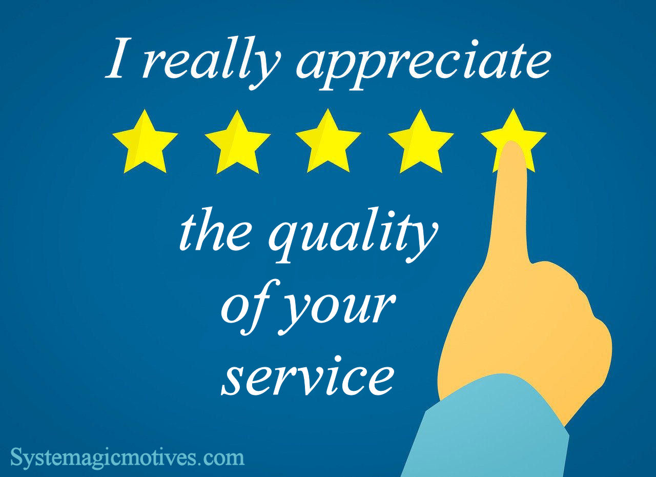 5 Star Rating for Service