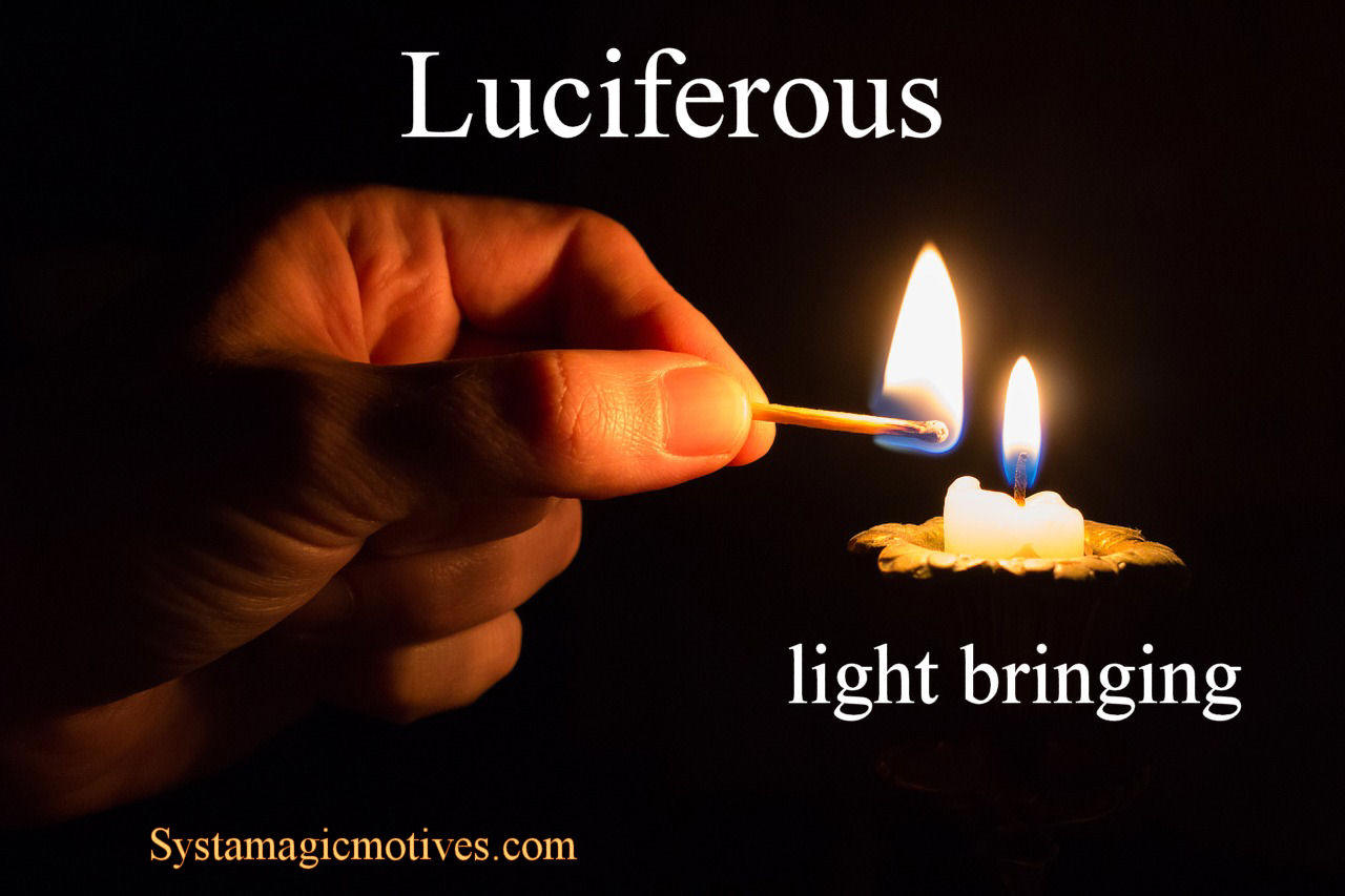 Graphic Definition of Luciferous