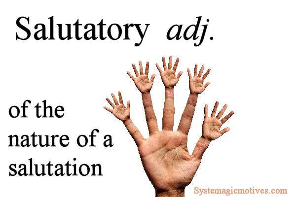 Graphic Definition of Salutatory