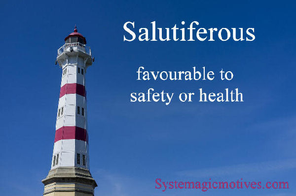 Graphic Definition of Salutiferous