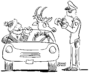 Rudolph pulled over