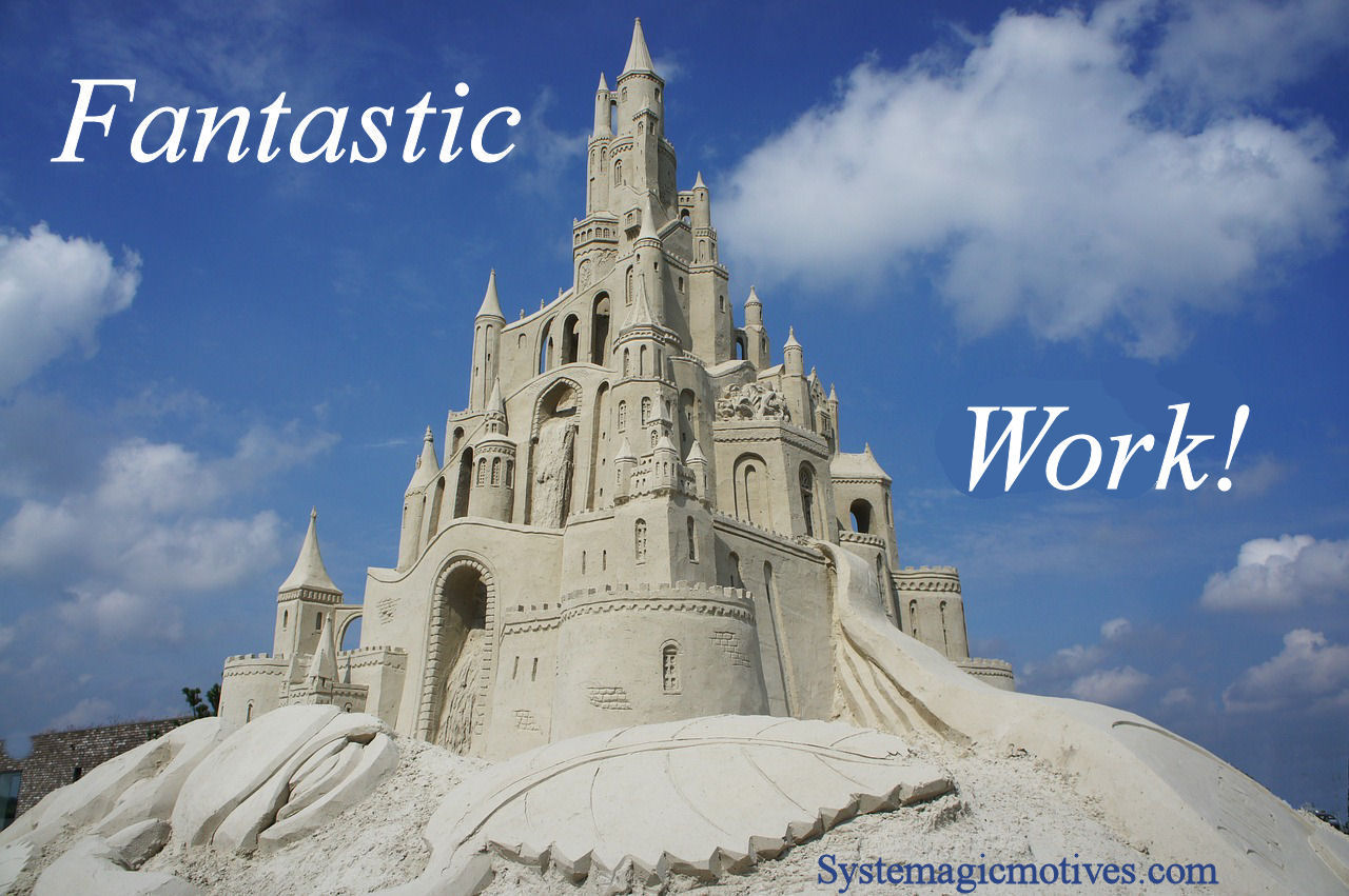 Fantastically well-made sand castle