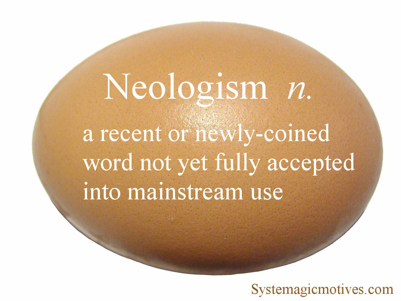 Graphic Definition of Neologism