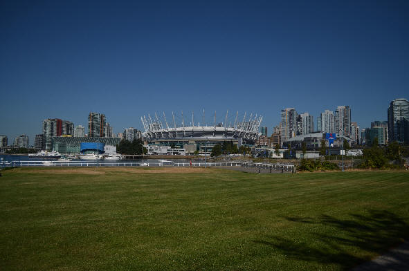 BC Place Stadium from Creekside Park
