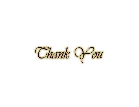 Handsome "Thank you" Script