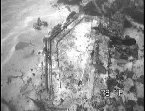 Triangular polished stone slab near Bimini