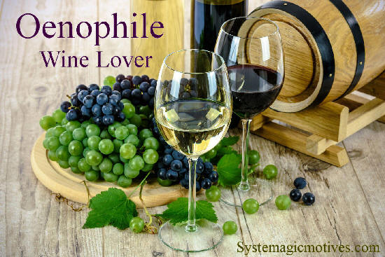 Graphic Definition of Oenophile