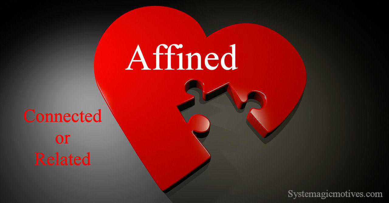 Graphic Definition of 'Affined'