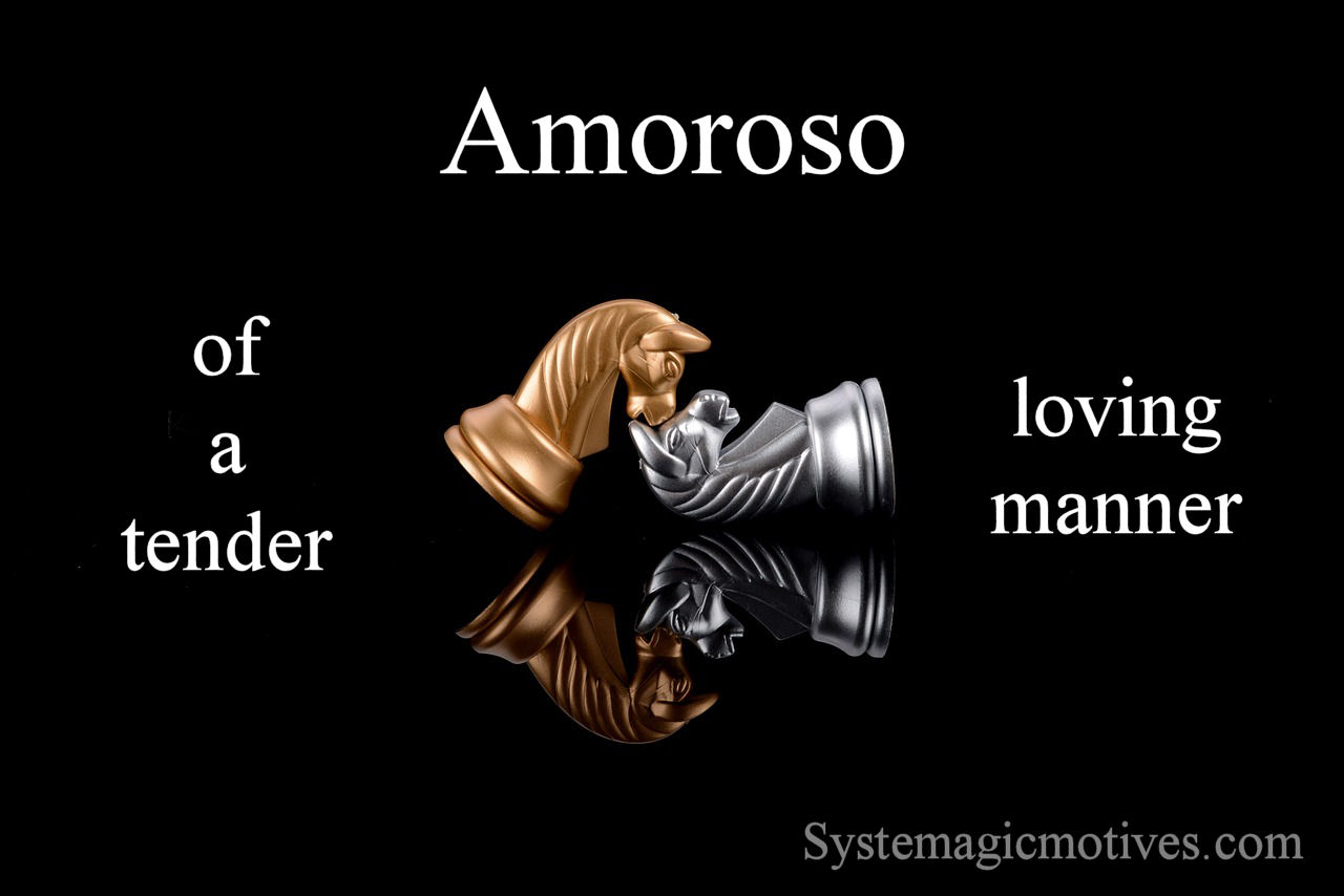 Graphic Definition of 'Amoroso'