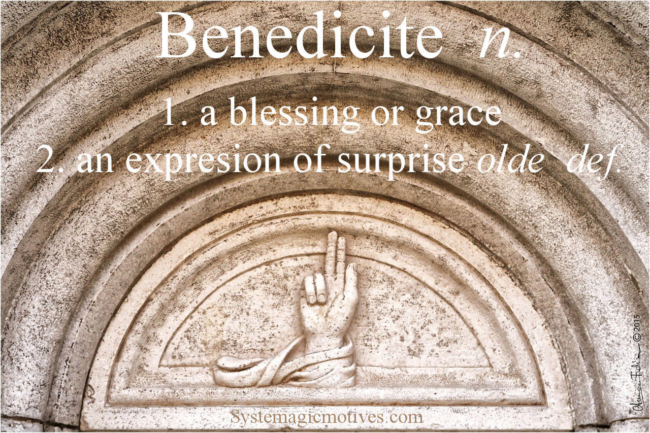 Graphic Definition of Benedicite