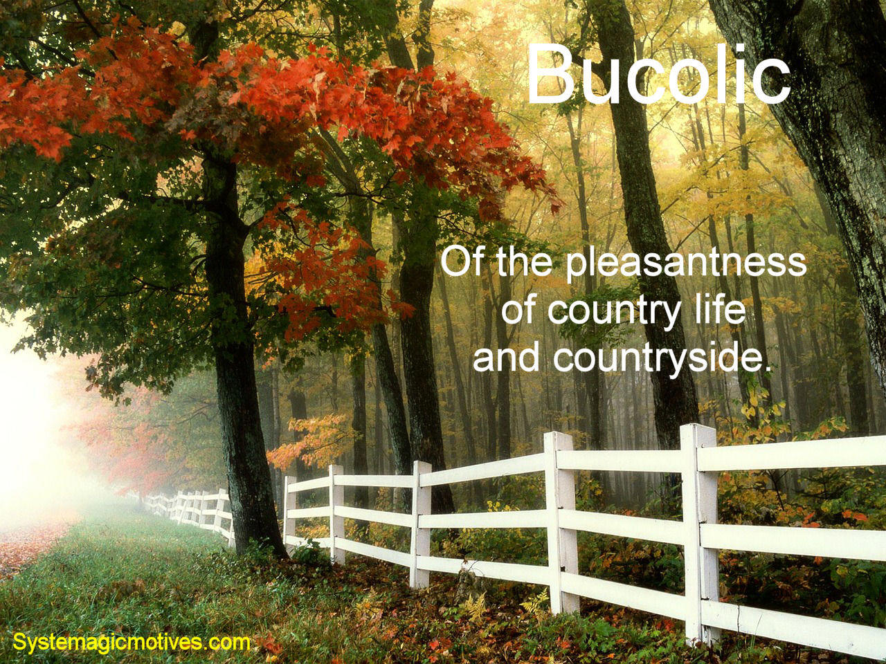 Graphic Definition of Bucolic