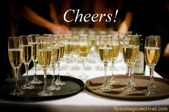 A BIG champaigne toast