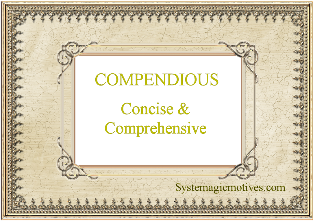 Graphic Definition of Compendious