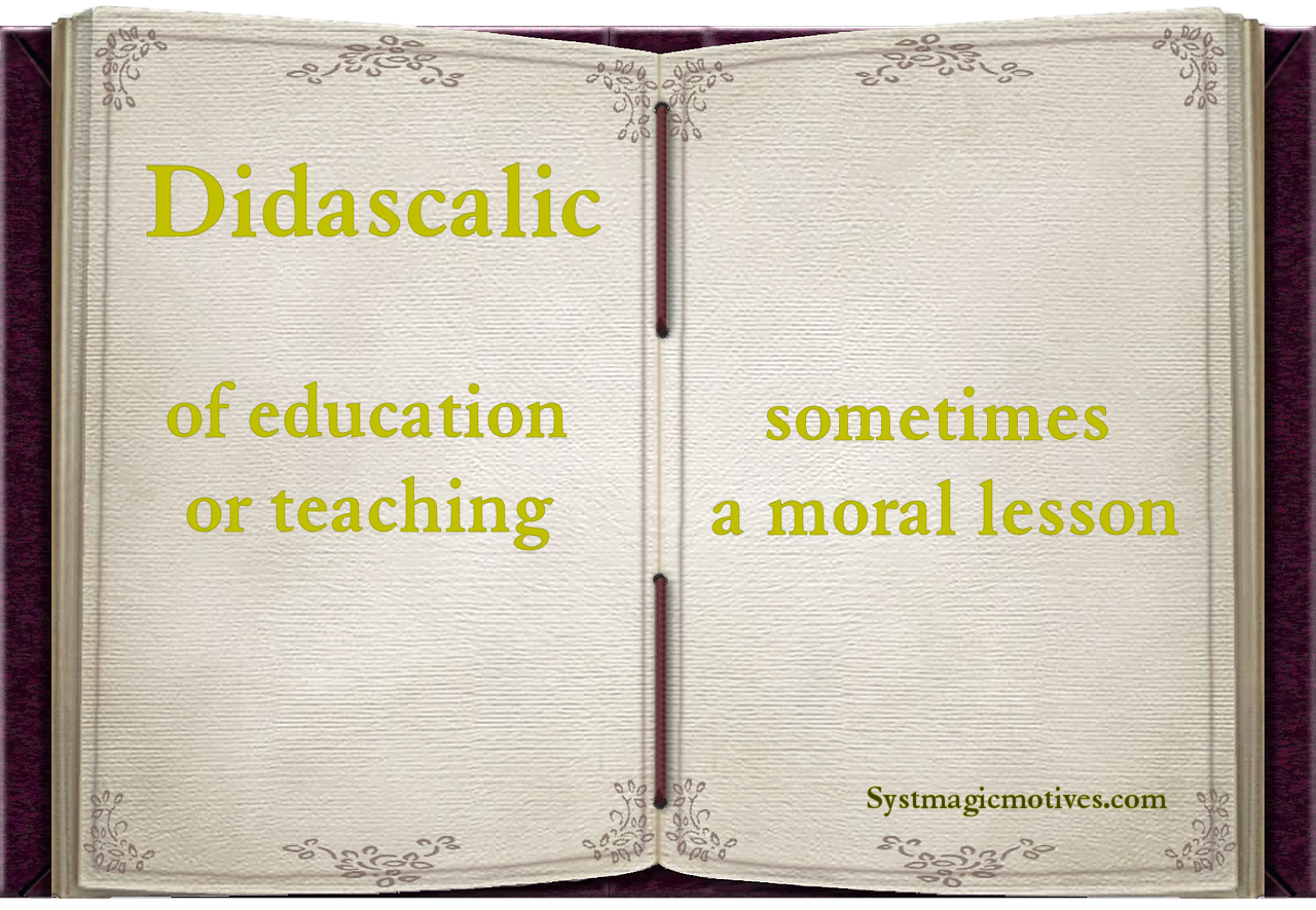 Graphic Definition of Didascalic