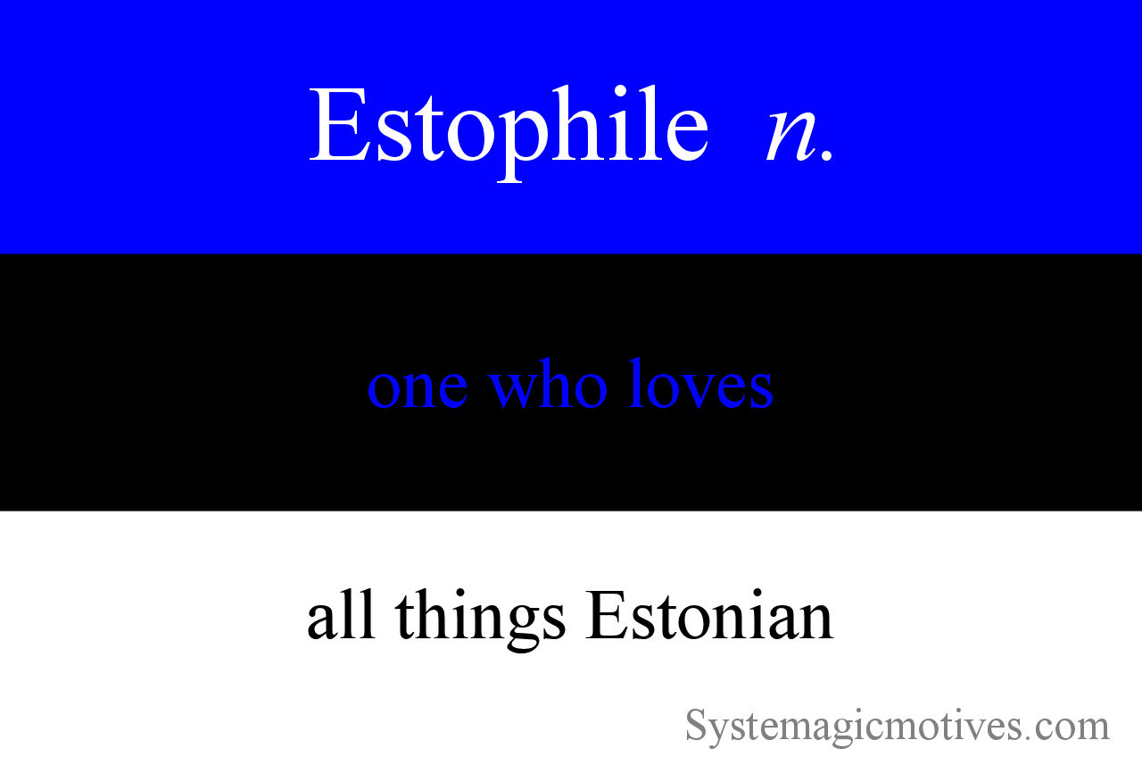 Graphic Definition of Estophile