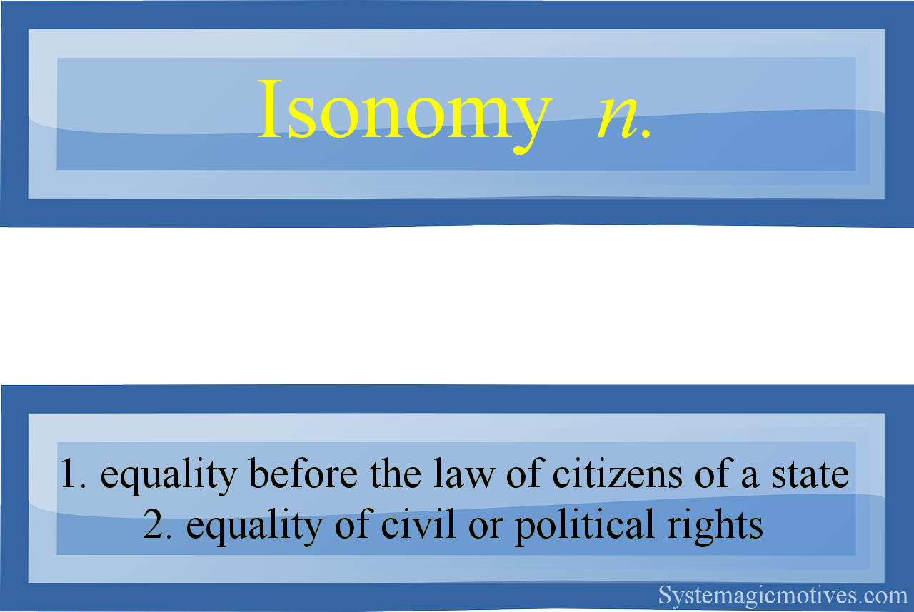 Graphic Definition of Isonomy