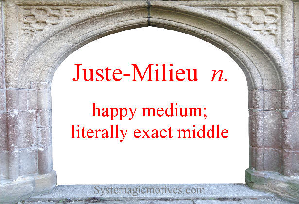 Graphic Definition of Juste-Milieu