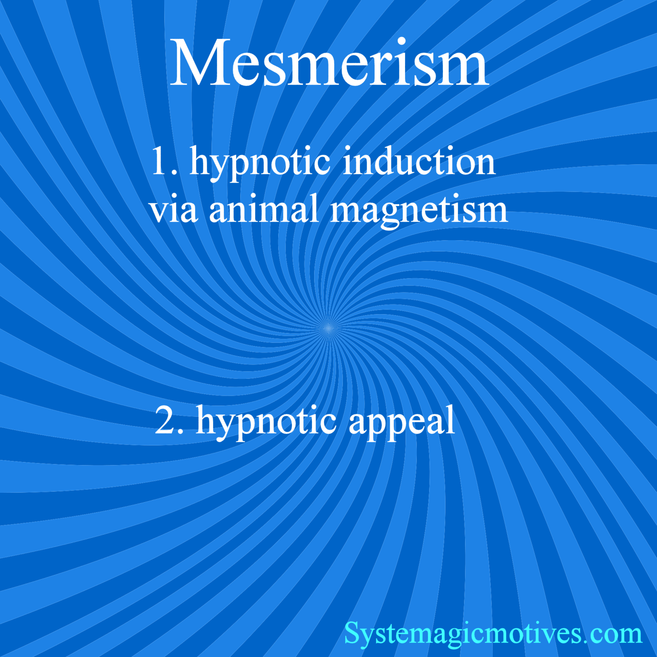 Graphic Definition of Mesmerism