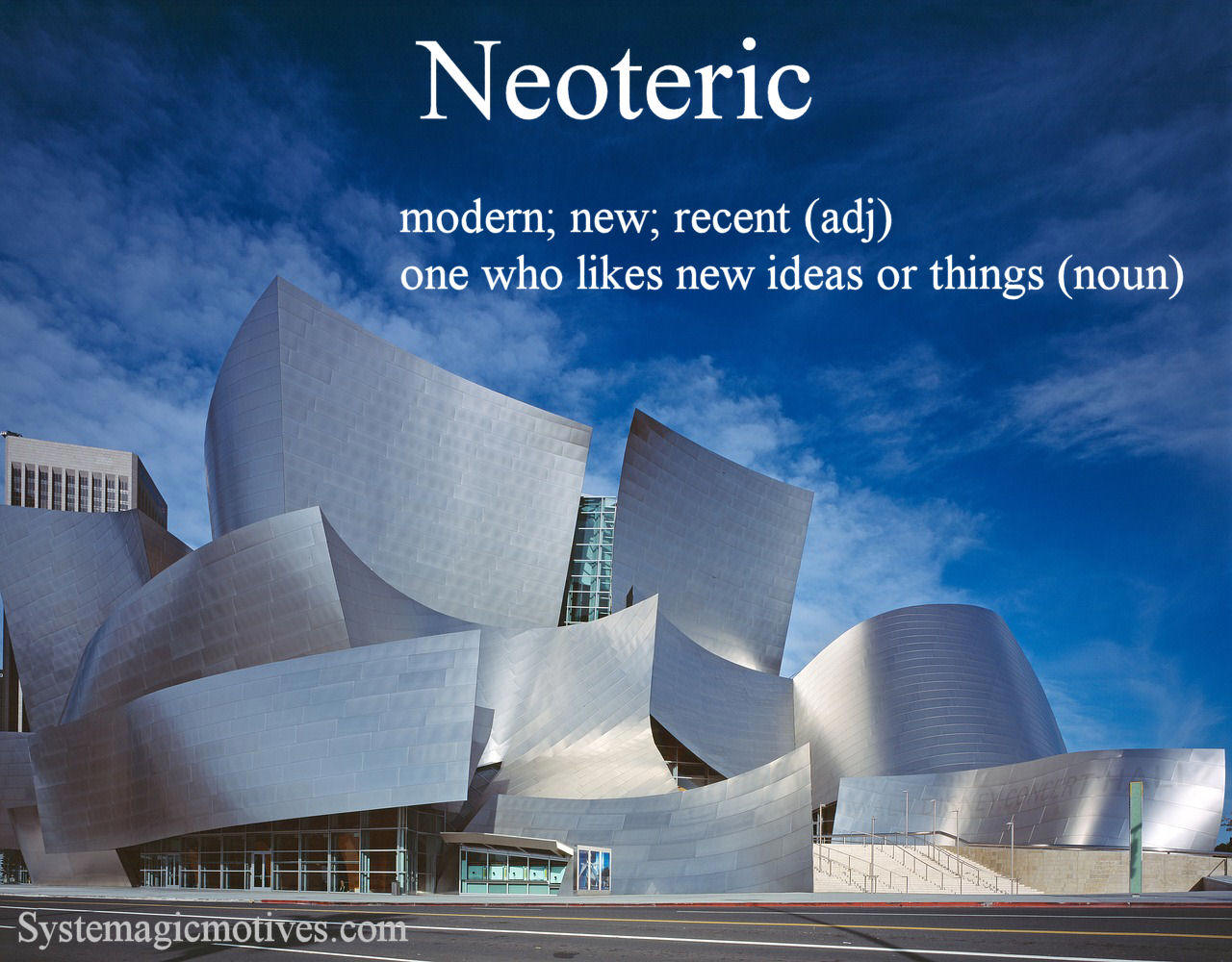 Graphic Definition of Neoteric