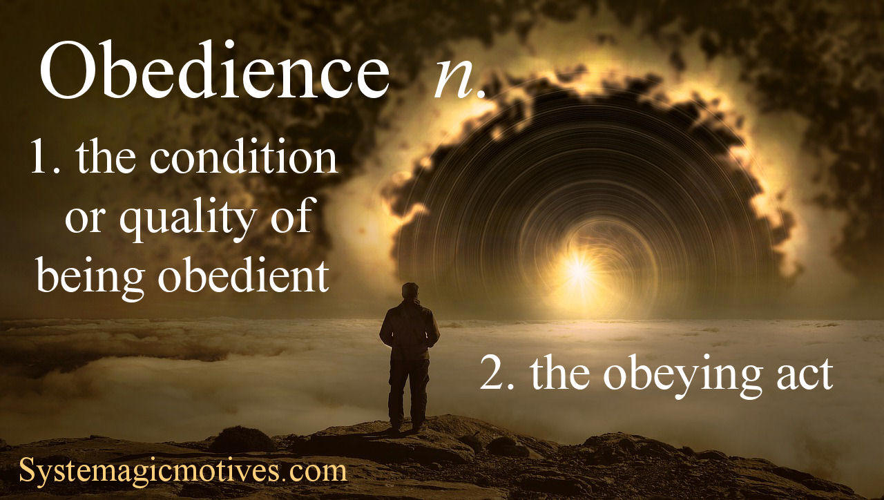 Graphic Definition of Obedience