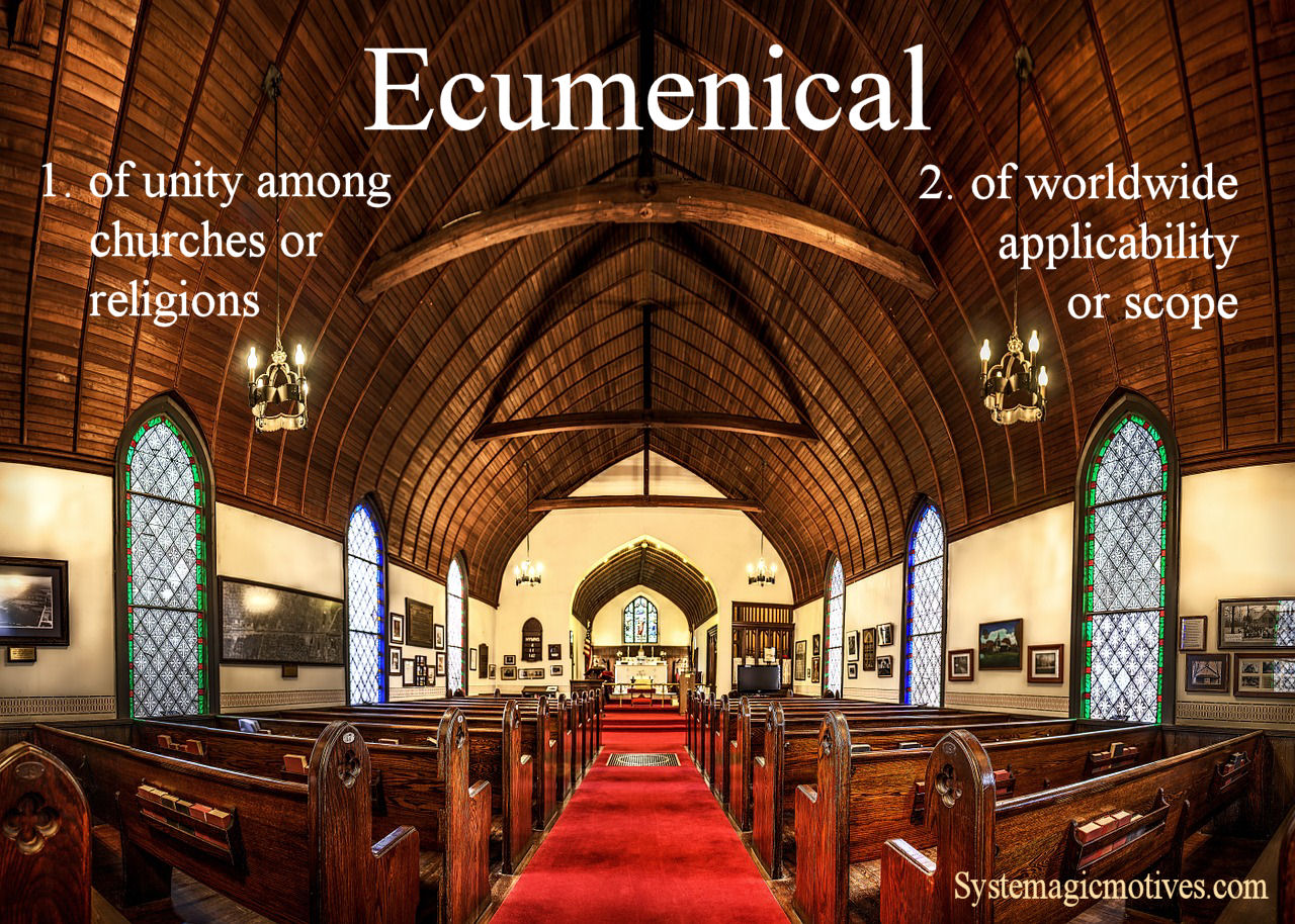 Graphic Definition of Ecumenical