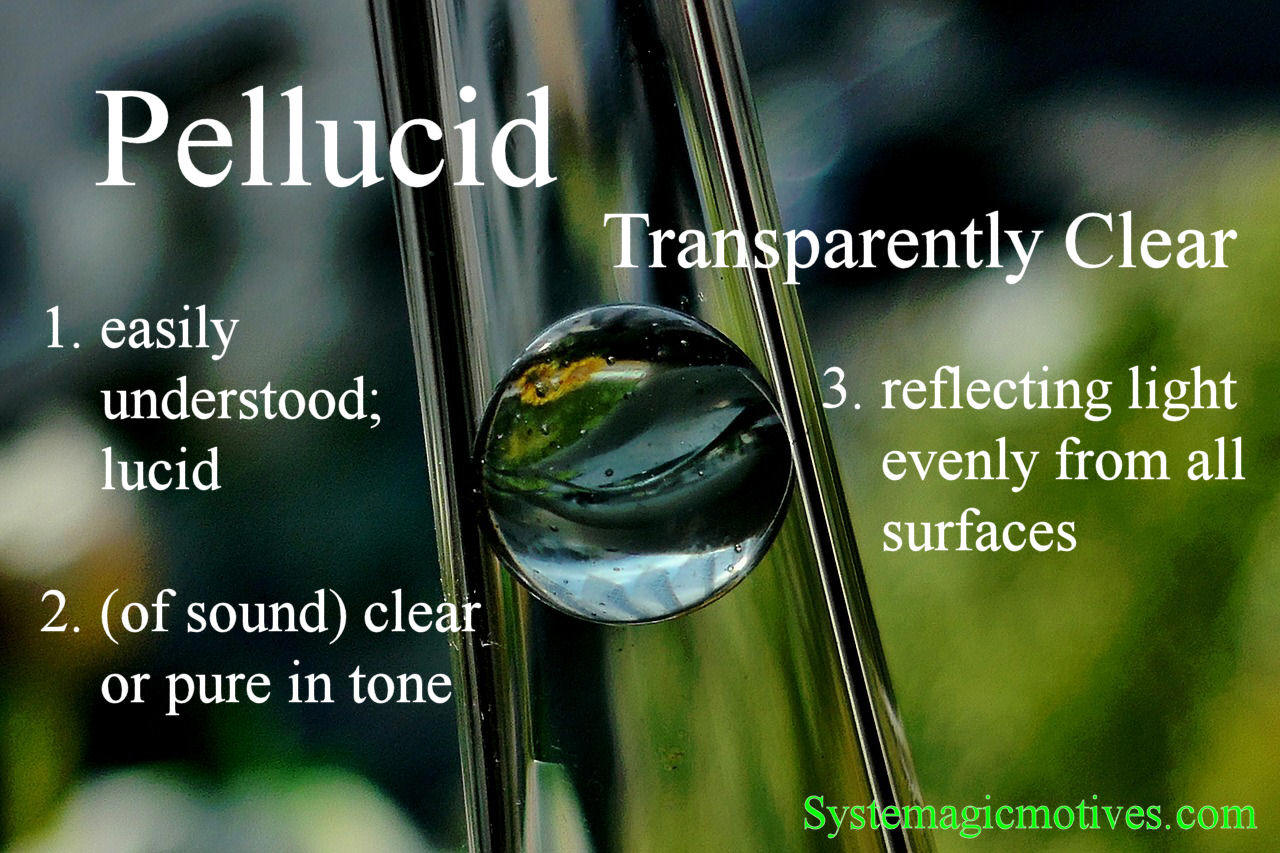 Graphic Definition of Pellucid
