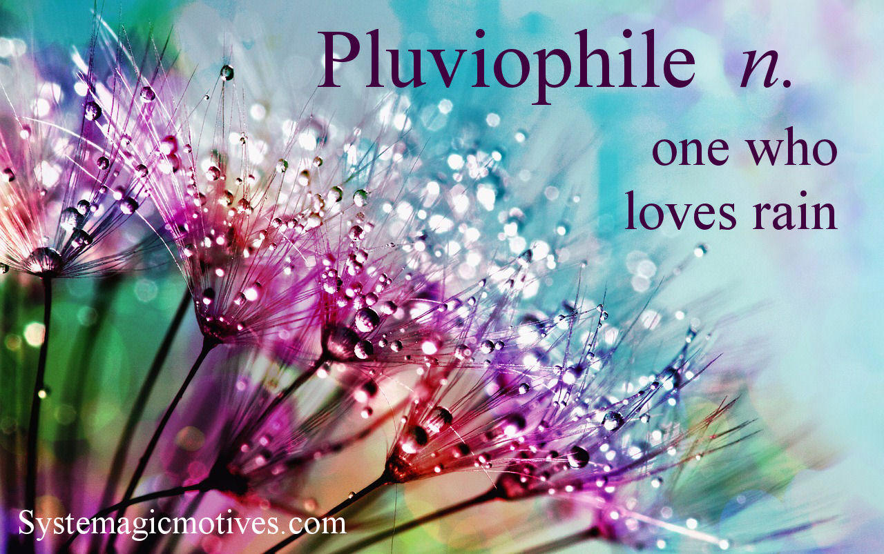 Graphic Definition of Pluviophile