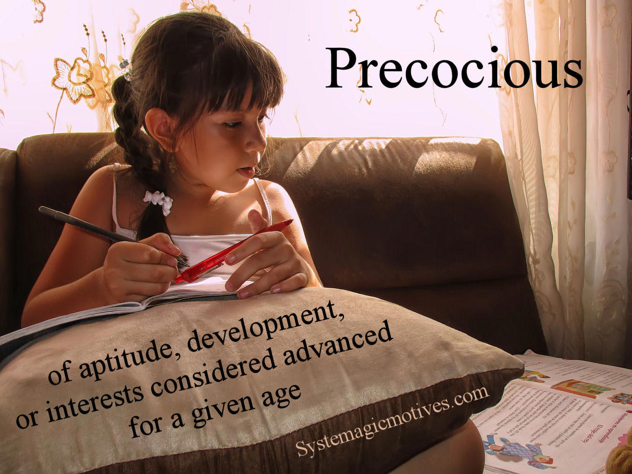 Graphic Definition of Precocious