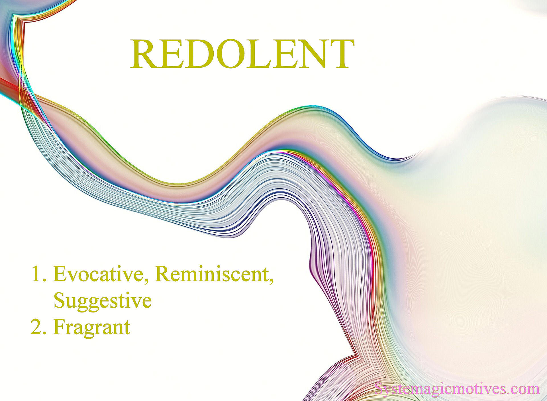 Graphic Definition of Redolent