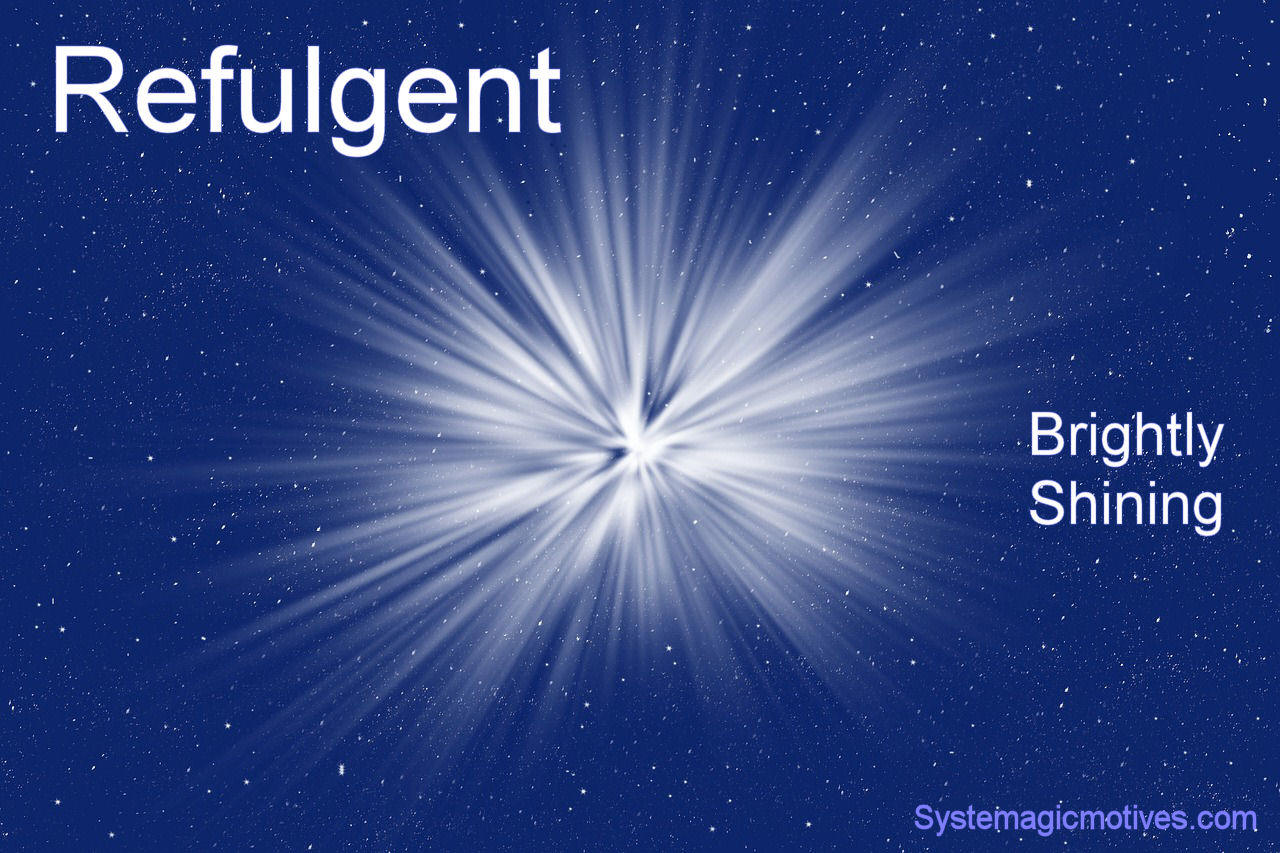 Graphic Definition of Refulgent