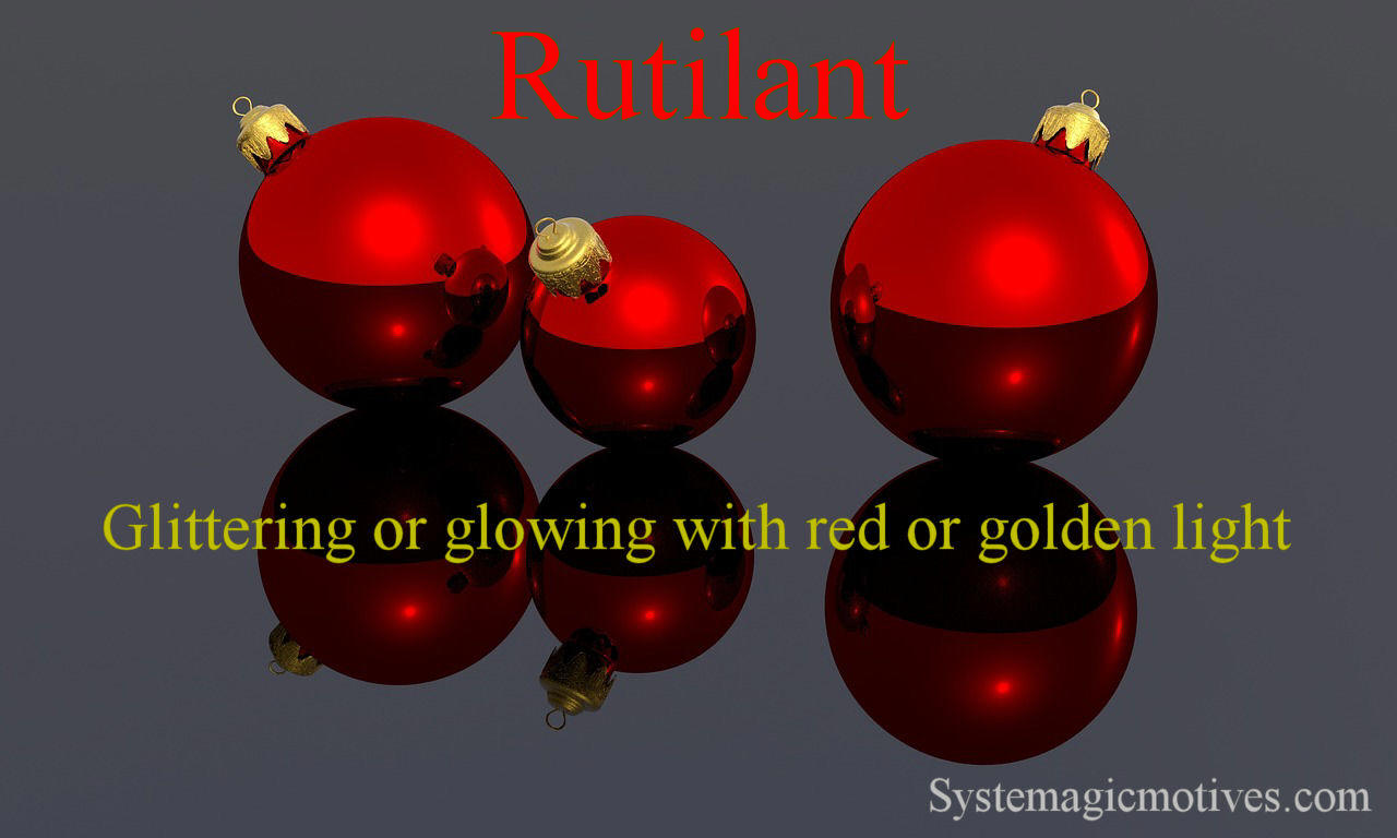 Graphic Definition for Rutilant