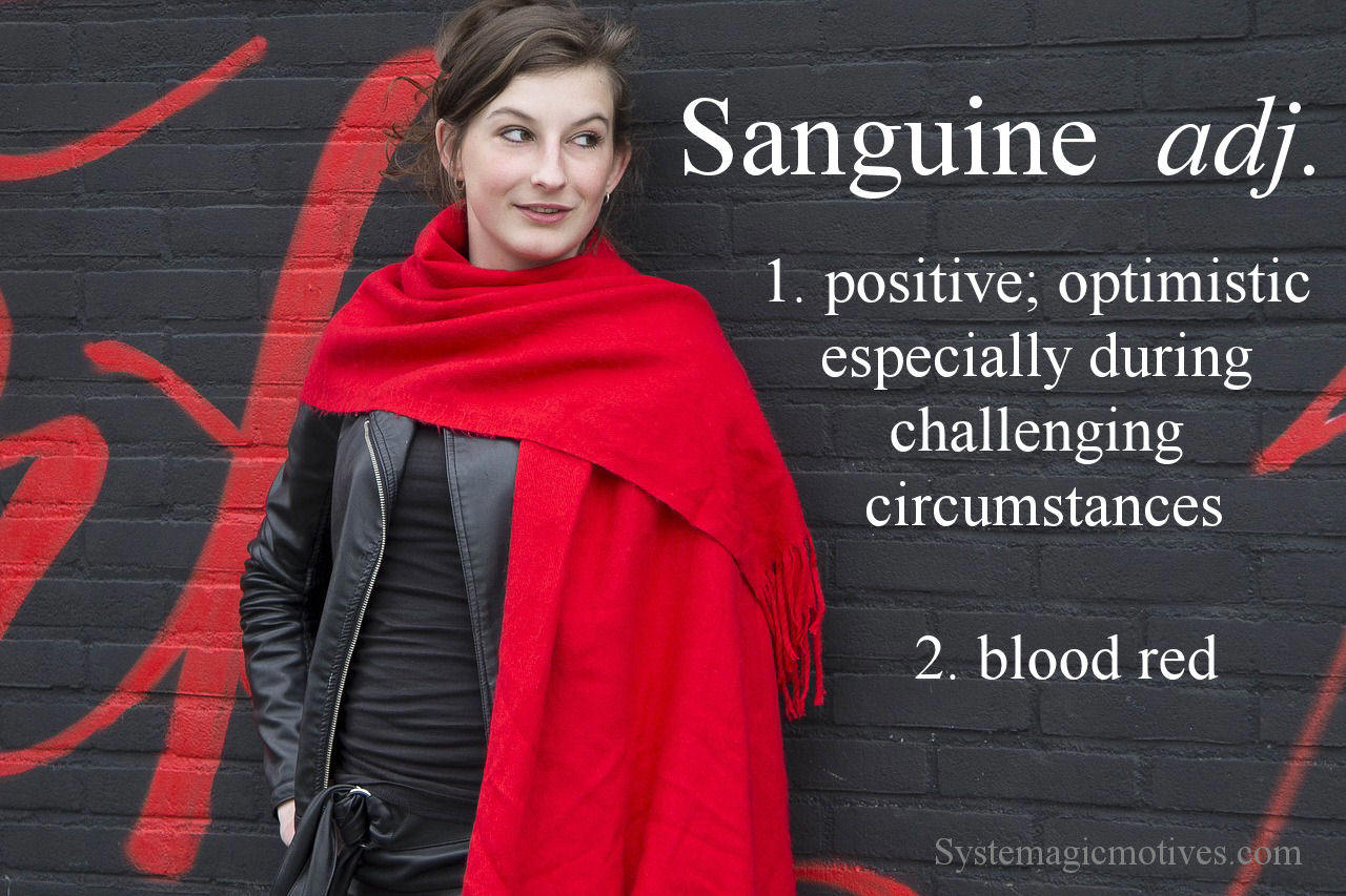 Graphic Definition of Sanguine