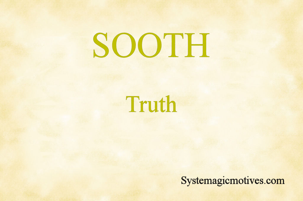 Graphic Definition for Sooth
