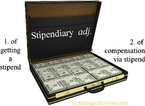 Graphic Definition of Stipendiary