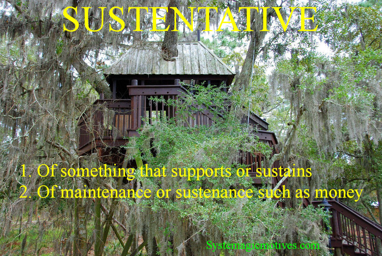 Graphic Definition of Sustentative