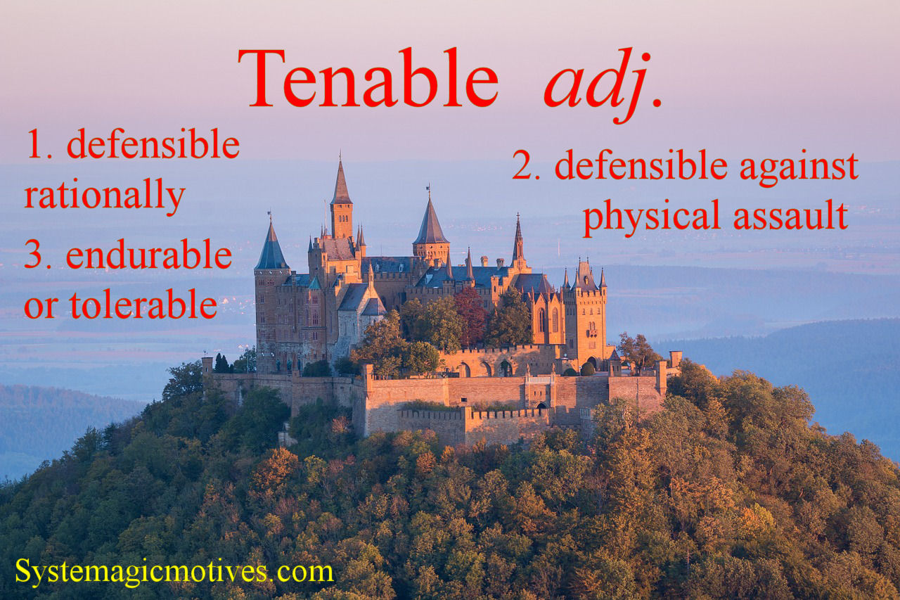 Graphic Definition of Tenable