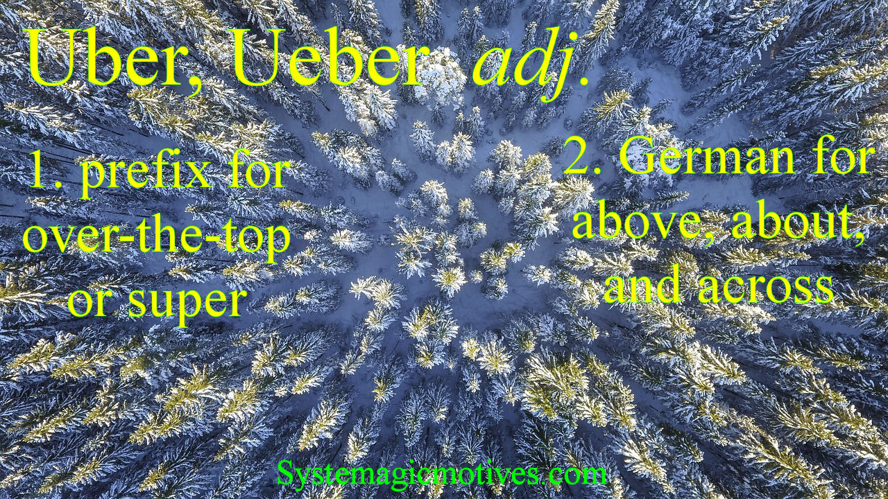 Graphic Definition of Uber/Ueber