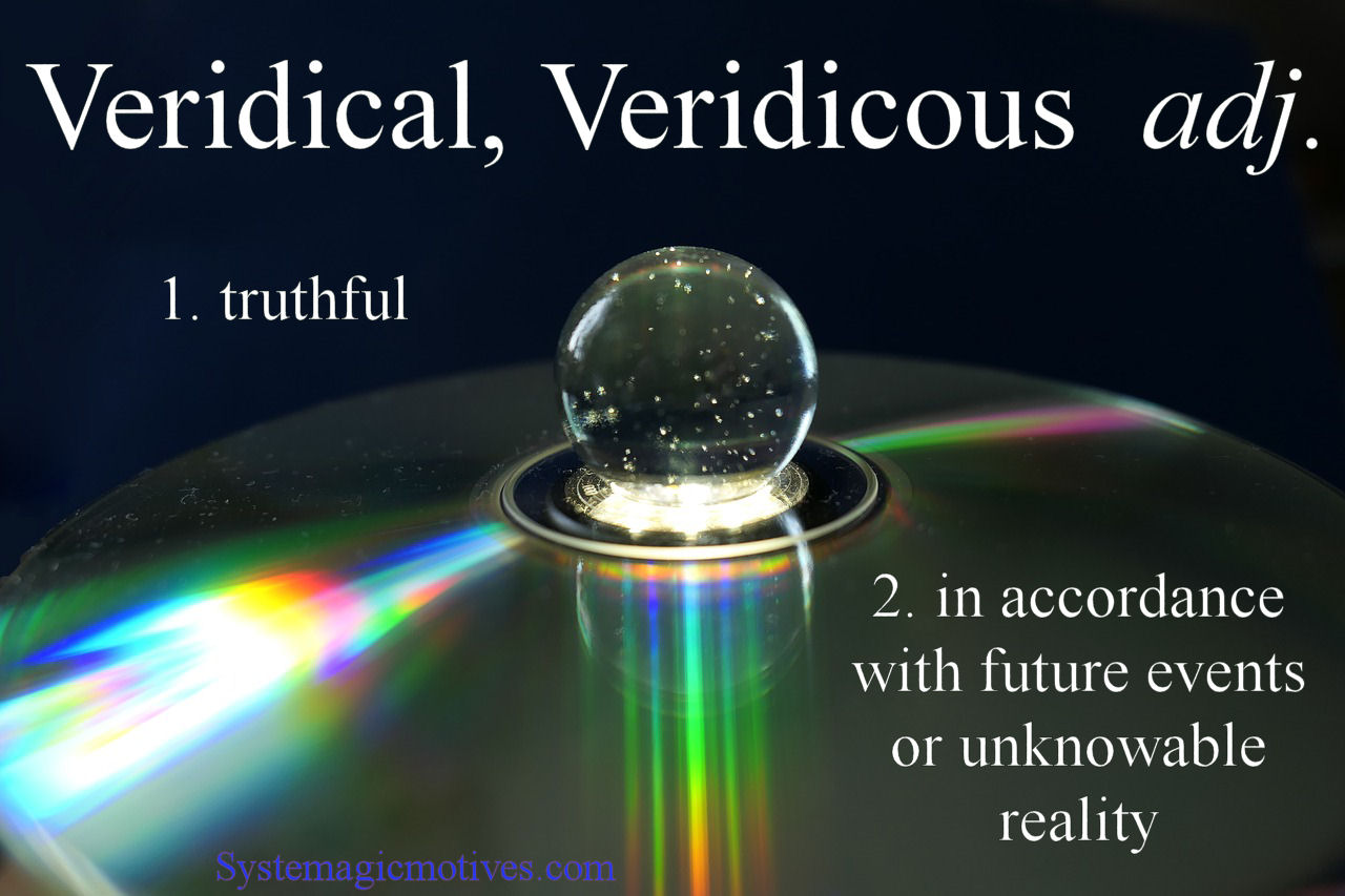 Graphic Definition of Veridical/Veridicous