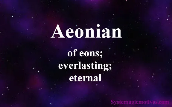 Graphic Definition of Aeonian