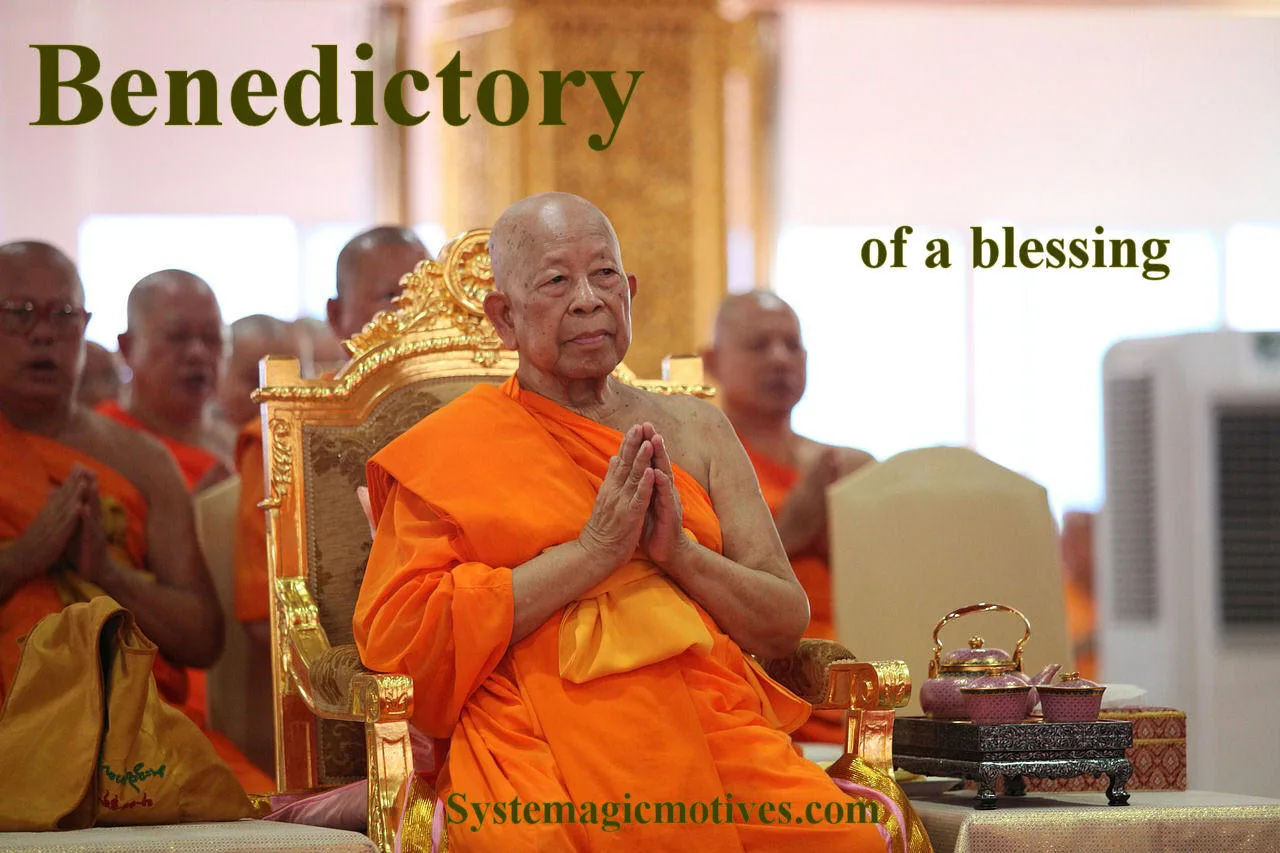 Graphic Definition of Benedictory