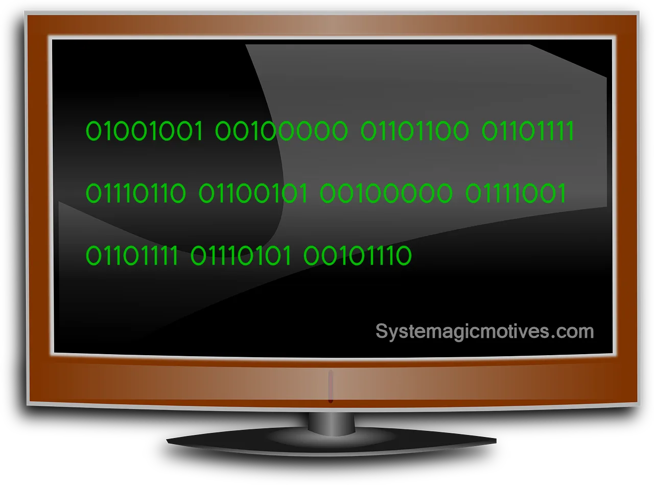 "I Love You" in Binary Code