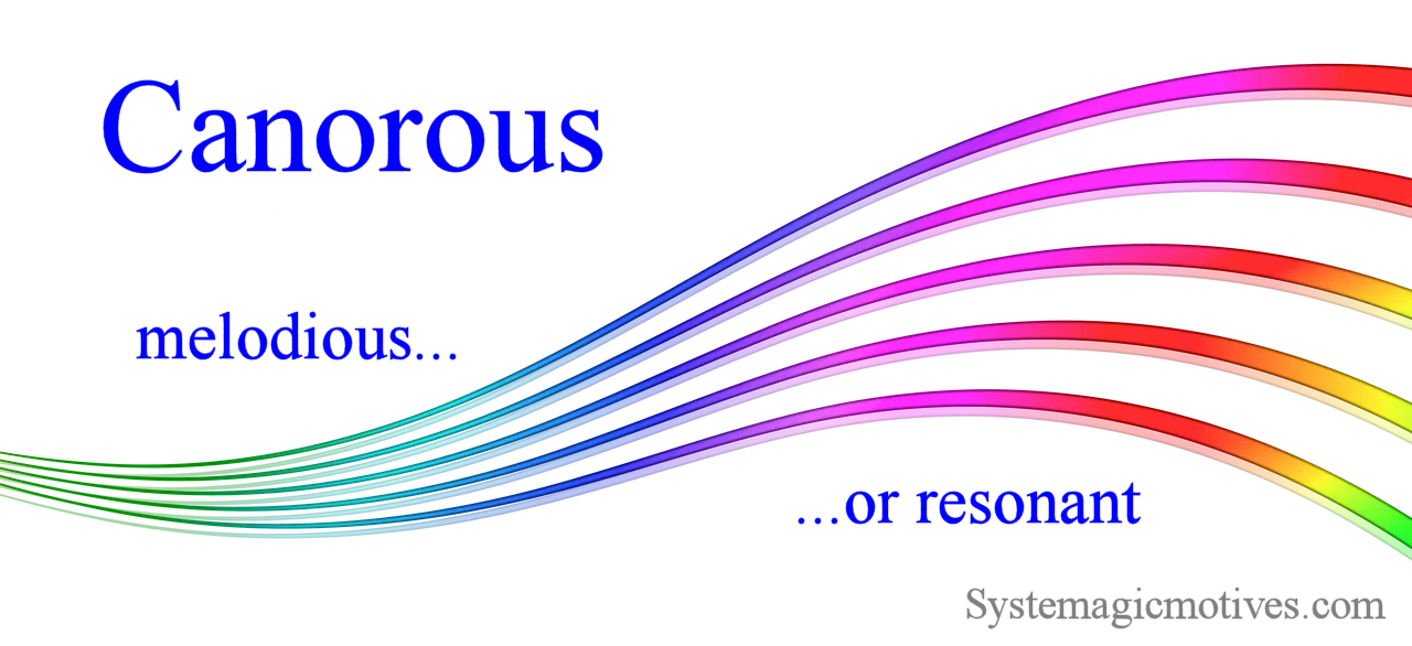 Graphic Definition of Canorous