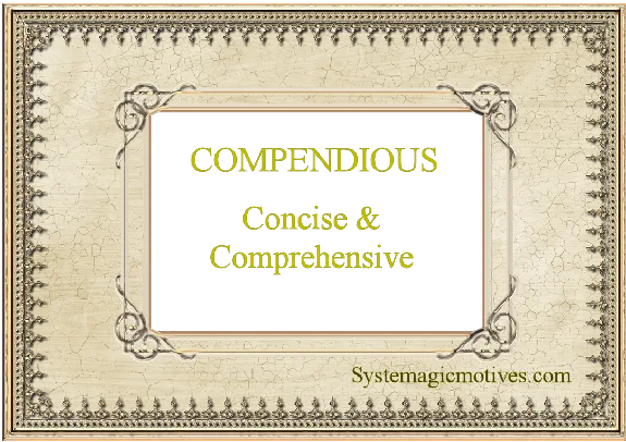Graphic Definition of Compendious