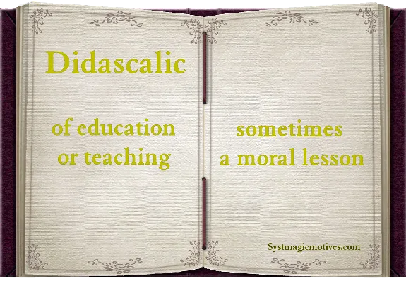 Graphic Definition of Didascalic