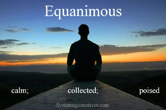 Graphic Definition of Equanimous