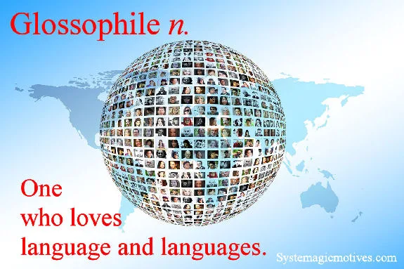 Graphic Definition of Glossophile