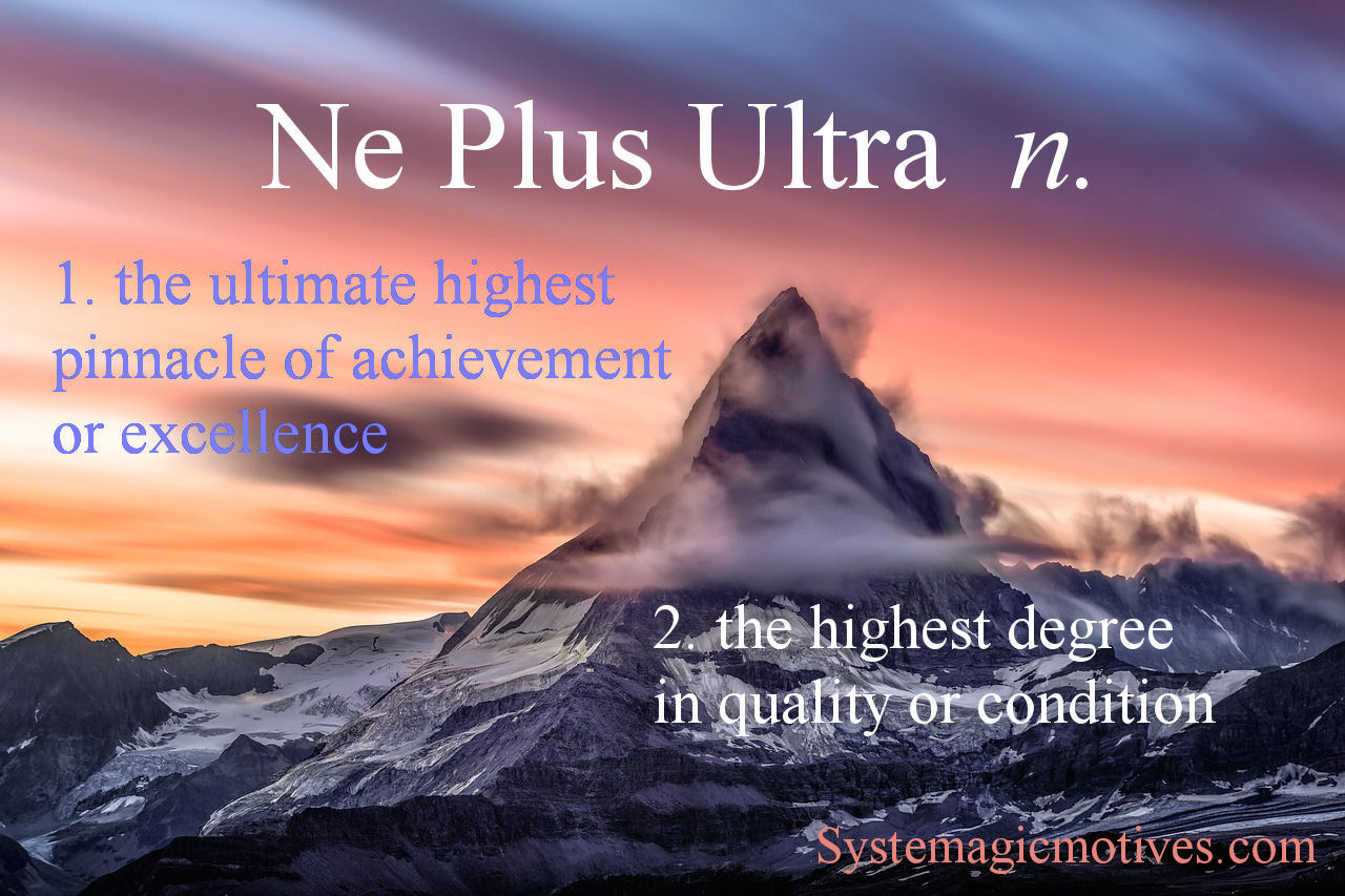 Graphic Definition of Ne Plus Ultra